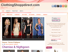 Tablet Screenshot of clothingshoppdirect.com